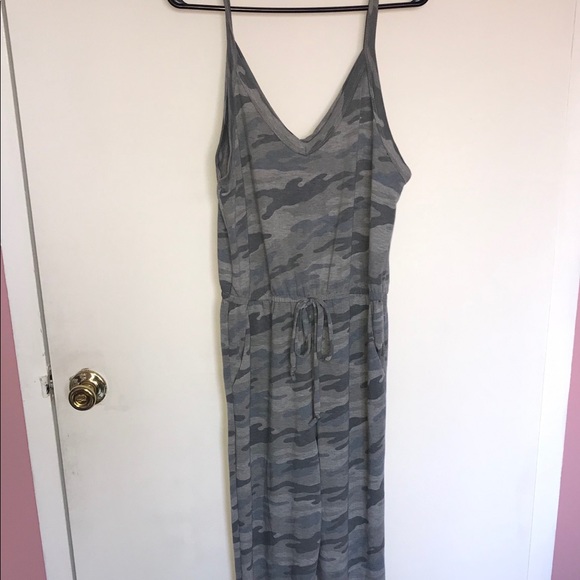 Maronie Pants - Maronie Grey Camo Comfy Jumpsuit